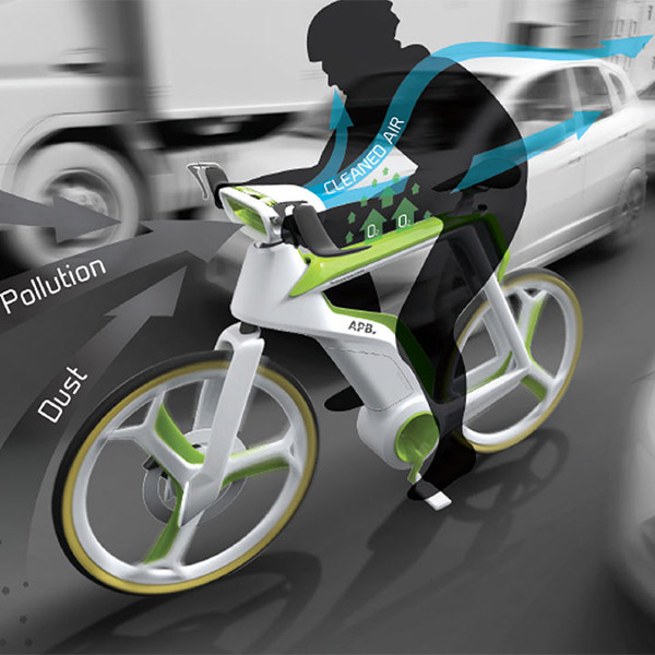 велосипед,экология,Air Purifier Bike, Фотосинтетический велосипед поможет в борьбе с загрязнением атмосферы